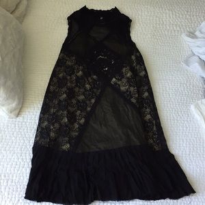 Black Lace Free People Dress